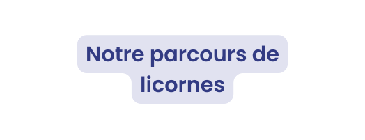 Notre parcours de licornes
